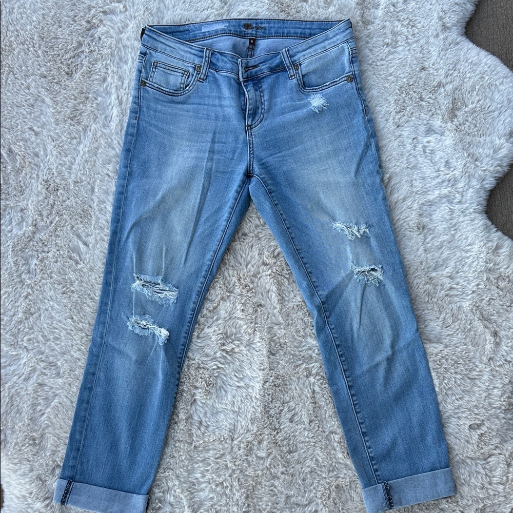 Kut from the Kloth Distressed Skinny Jeans Women’s Size 6 Light Wash